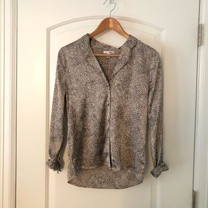 Leopard button down